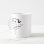 Mug Une vraie grande sage-femme - difficile d'oublier (Devant gauche)
