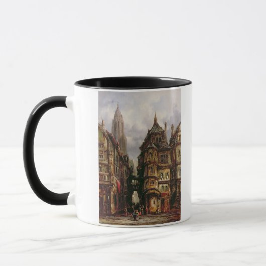 Mug Une vue dans le quart juif, Francfort, 1877 (huile (Gauche)