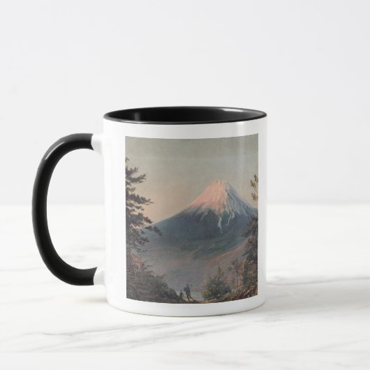 Mug Une vue de bâti Fusiyama avec des figures dans le (Gauche)