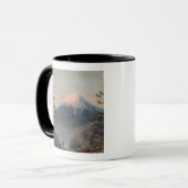 Mug Une vue de bâti Fusiyama avec des figures dans le (Devant gauche)