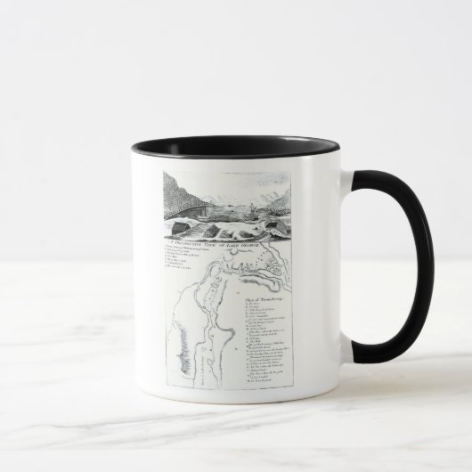 Mug Une vue de perspective de lac George (Droite)