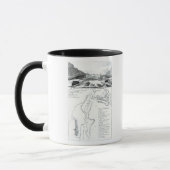Mug Une vue de perspective de lac George (Gauche)