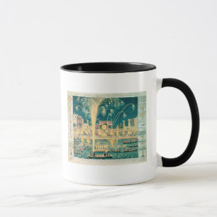 Mug Une vue des feux d'artifice et des illuminations