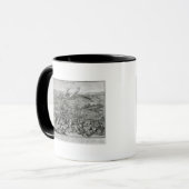 Mug Une vue et une représentation de bataille de (Devant gauche)