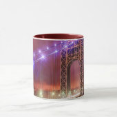 Mug Une vue venteuse et pluvieuse de soirée de fort (Centre)