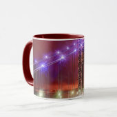 Mug Une vue venteuse et pluvieuse de soirée de fort (Devant gauche)