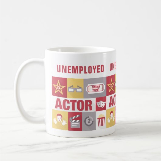 Mug Unemployed Actor Iconic Designed (Gauche)