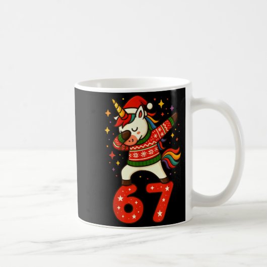 Mug Unicorn 67 Meme Six Seven Funny Christmas  (Droite)
