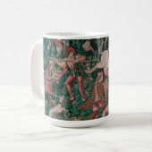 Mug Unicorn Chasse Art Médiéval - Unicorn Se Défend (Devant gauche)