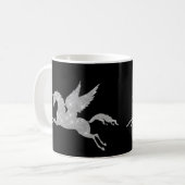 MUG UNICORN EN ARGENT NOIR (Devant gauche)
