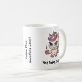 Mug Unicorn en colère (Devant droit)