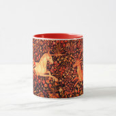Mug UNICORN ET CERFS, FLEURS, ANIMAUX FORESTIERS Flora (Centre)