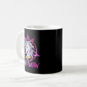 Mug Unicorn Hail Satan Death Metal Rainbow Rave Men 67 (Devant gauche)