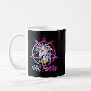 Mug Unicorn Hail Satan Death Metal Rainbow Rave Men 67