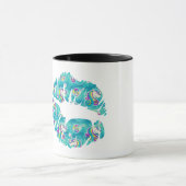 Mug UNICORN Iridescente Turquoise Foil Metallic KISS L (Centre)