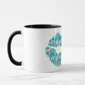 Mug UNICORN Iridescente Turquoise Foil Metallic KISS L (Gauche)