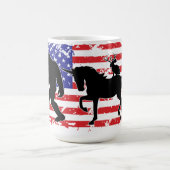 Mug Unicorn, Jackalope, Bigfoot and the American Flag (Centre)