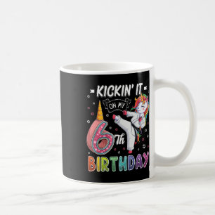 Mug Unicorn Karate 6e anniversaire Six 6 ans Taekwo