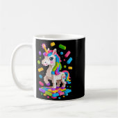 Mug Unicorn Lover Master Builder Bloc de briques (Gauche)