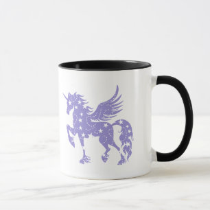 Mug Unicorn pegasus - Choisissez la couleur arrière - 