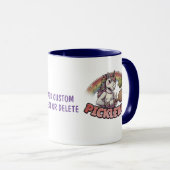 Mug Unicorn Pickleballer Paddleball Rainbow Sport (Devant droit)