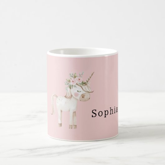 Mug Unicorn Pink Floral (Centre)