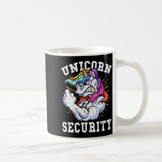 Mug Unicorn Security - Manly Muscular Unicorn Lovers  (Droite)