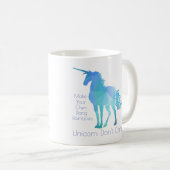 Mug Unicorn s'en fiche (Devant droit)