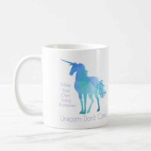 Mug Unicorn s'en fiche (Gauche)