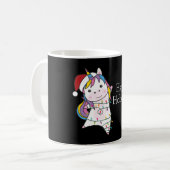 Mug Unicorn Snow Winter Animals (Devant gauche)