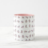 Mug Unicorn Yoga Poses Design Motif (Centre)