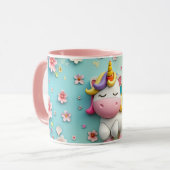 Mug Unicorne 3D (Devant gauche)