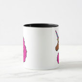 Mug Unicorne Afro Rose Chaud (Centre)