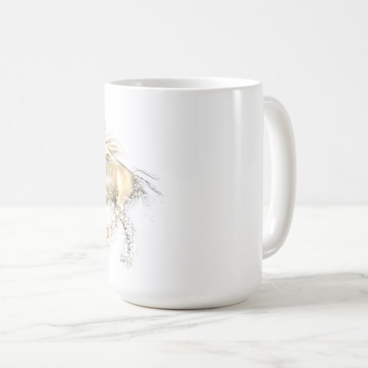 Mug Unicorne Appendice retrait Coupe (Devant droit)