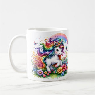 Mug Unicorne arc-en-ciel magique - Enchanter la musiqu