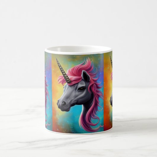 Mug Unicorne avec Mane rose (Centre)