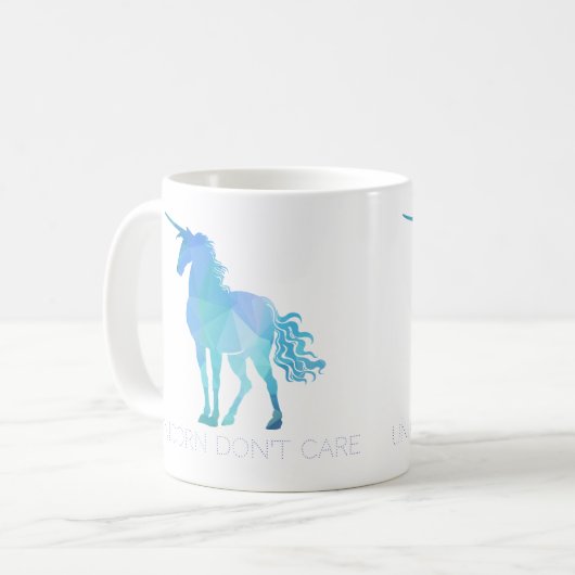Mug Unicorne avec texte modifiable (Devant gauche)