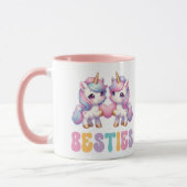 Mug Unicorne Besties Meilleurs Amis Pour Toujours (Gauche)