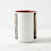 Mug Unicorne blanche personnalisée en forêt (Centre)