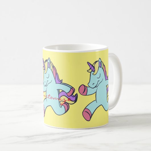 Mug Unicorne Bleue Courant Thunder_Cove (Devant droit)