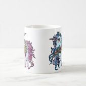 Mug Unicorne bleue et violette (Centre)