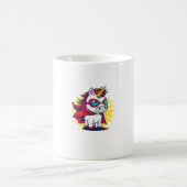 Mug Unicorne cool avec Superhero Cape Costume Long Sle (Centre)