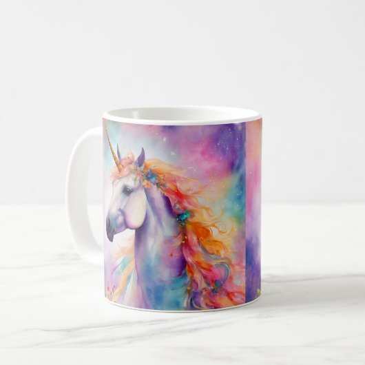 Mug Unicorne couleur Pastel (Devant gauche)