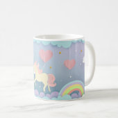 Mug Unicorne dans le ciel (Devant droit)