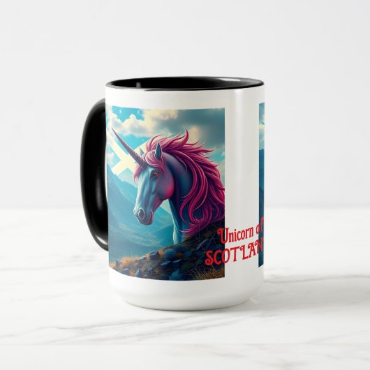 Mug Unicorne d'Écosse (Devant gauche)