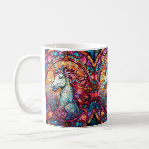 Mug Unicorne en verre coloré