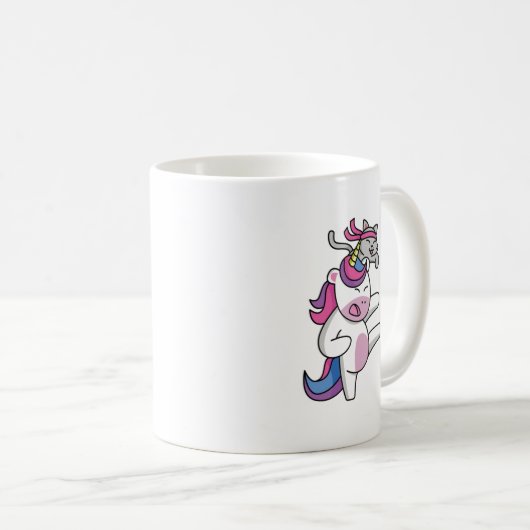 Mug Unicorne et amis de chat (Devant droit)