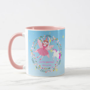 Mug Unicorne et Fairy Magie fête d'anniversaire