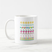 Mug Unicorne, Fleurs, Ballons, Nuages, Soleil & Arc-en (Gauche)
