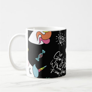 Mug Unicorne, fraise, ananas, dessins à la crème glacé